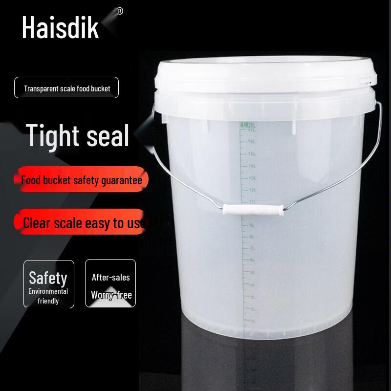 

Haise Dike Transparent Measuring & Soaking Bucket 20L