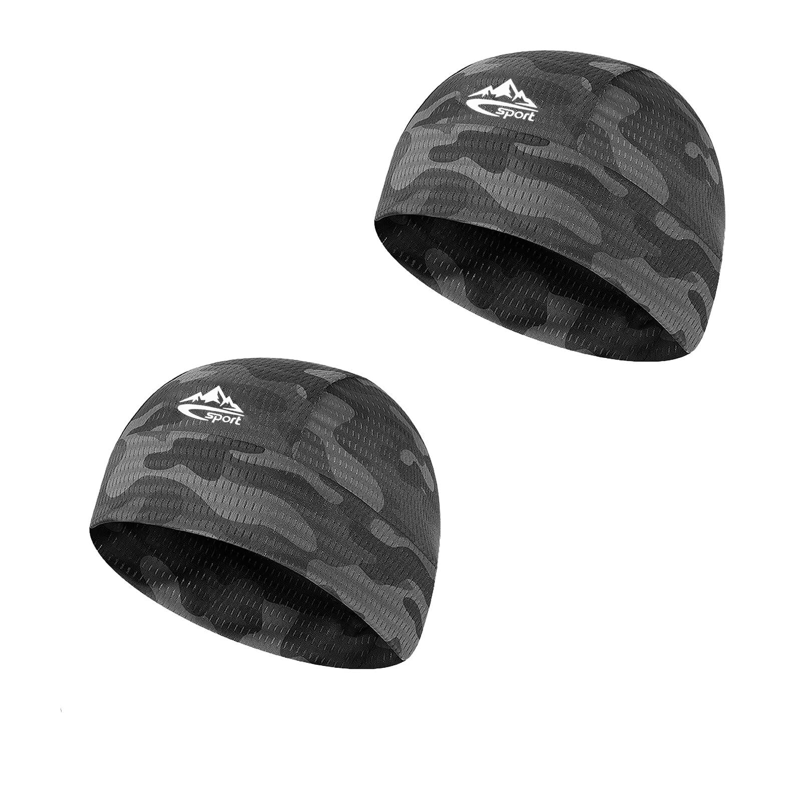 

[ZVCXOE] Inner Cap Cooling Cycling Set of 2 Bandana Cap Windproof Breathable Thin Sweat-Absorbent Quick-Drying Motorcycle Helmet Inner Antibacterial