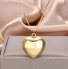 Collier Cœur Double Face Haut de Gamme Style Coréen | Bijoux Choker Chaîne de Clavicule pour Femmes