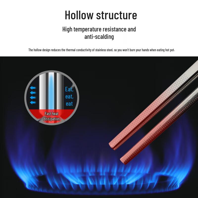 Food-Grade 316L Stainless Steel Kids Chopsticks