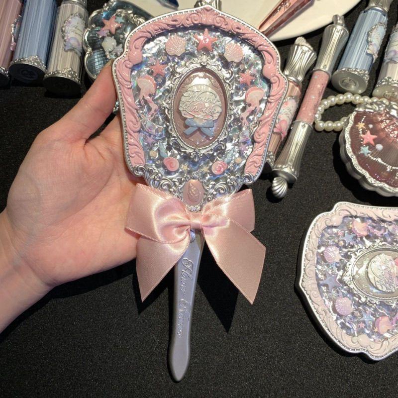 Flower Knows Mirror Moonlight Mermaid THE SWEETIE BEAR Collectie Handspiegel Limited Wit Blauw Roze Feeën Spiegels