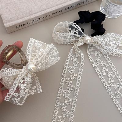Set Haarclip Zubehör für Frauen Mädchen Pin Kralle Schleife Schmetterling Koreanisch Vintage Beliebt Fänge Scrunchies Trendig Führend Mode