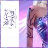 6pcs/seorean K-POP Girl Group Lumi The Witch Hunt Holographic Glitter Tattoo Stickers Cosplay Accessories Halloween Party Gifts