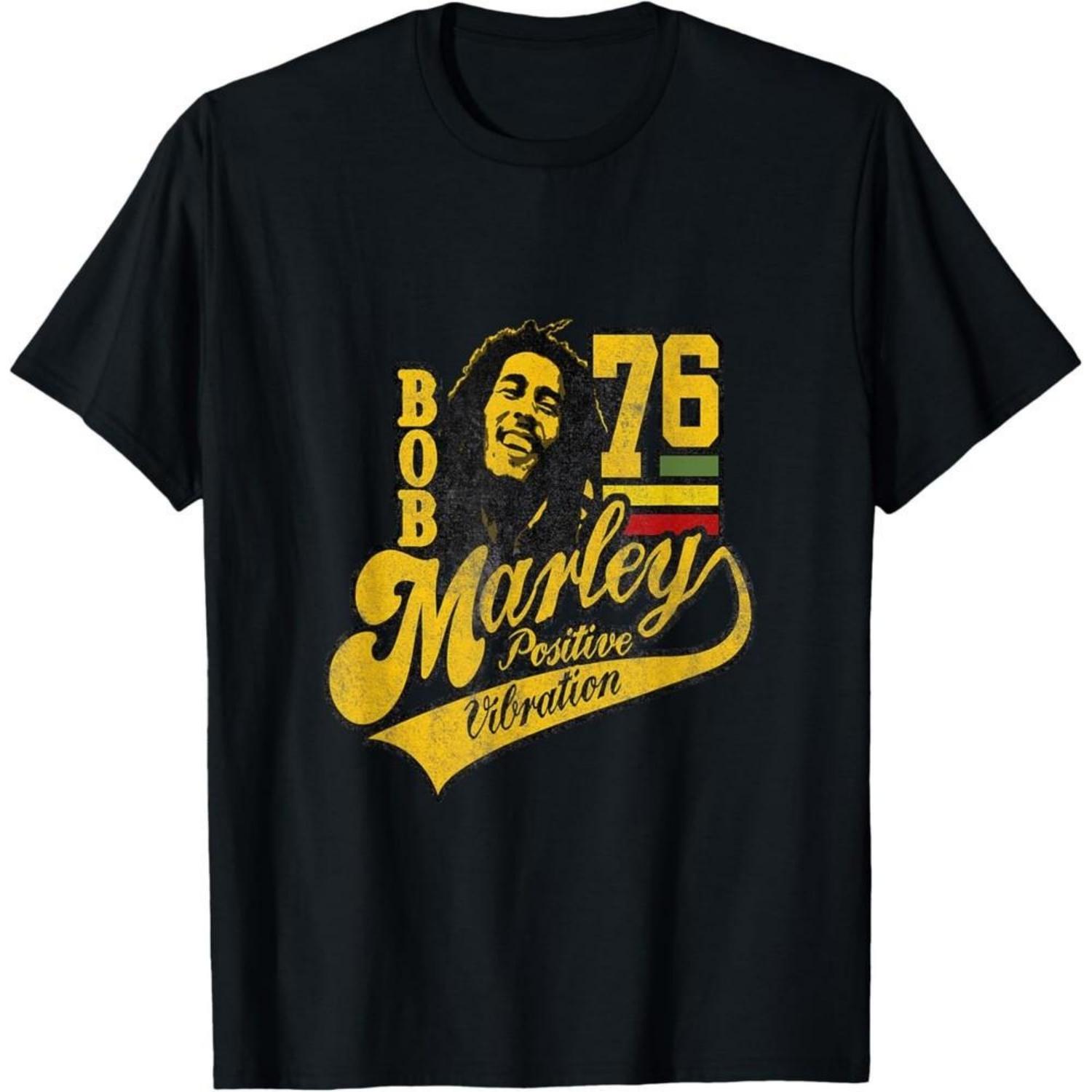 Bob Marley Positive Vibrations Soccer T-Shirt Unisex T-Shirt S