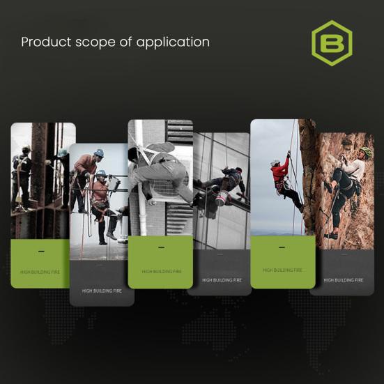 10.5MM 1M Horolezecké lano 25kN Venkovní Skalní lezení Pletené Statické lano Vysoká zátěž Slaňování Práce ve výškách Záchranné lano Horolezecké vybavení