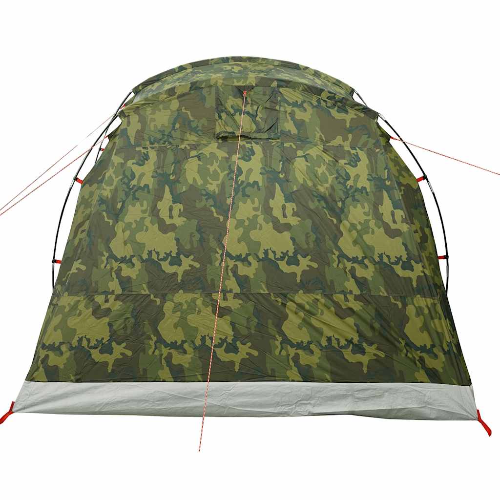 Tunnel Tent for 4 Persons Camouflage Waterproof