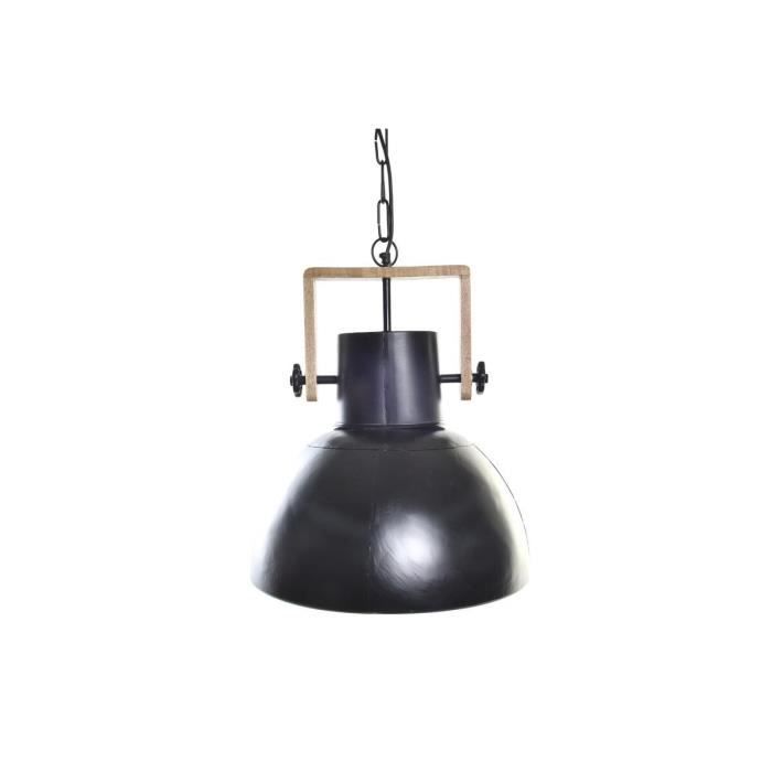 Suspension - DKD Home Decor - Métal et Bois de Manguier - 50W - 40x40x49 cm - Intérieur