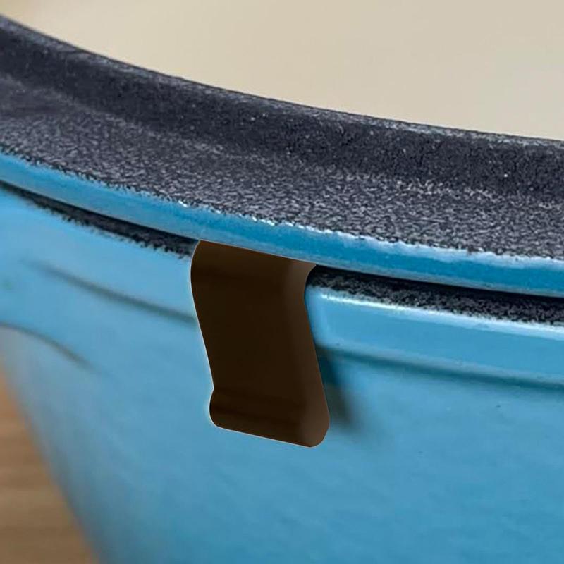 8 Pcs Silicone Oven Lids Bumper Clips 3D Pot Lid Protector Clip For Enameled Cast Iron Cookware Kitchen Cookware Utensil