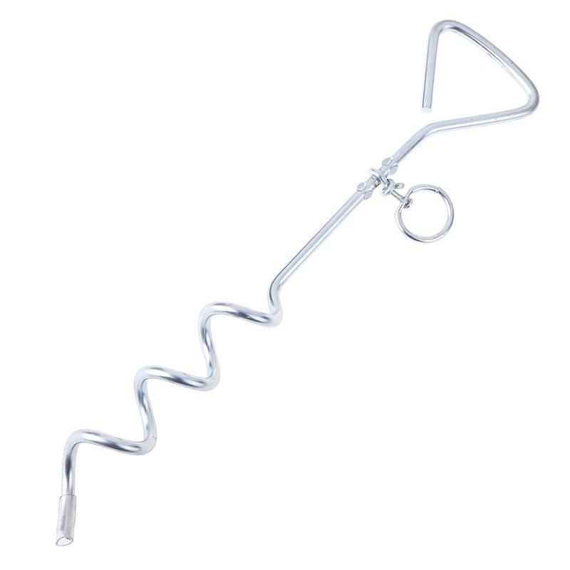 spiral dog stake
