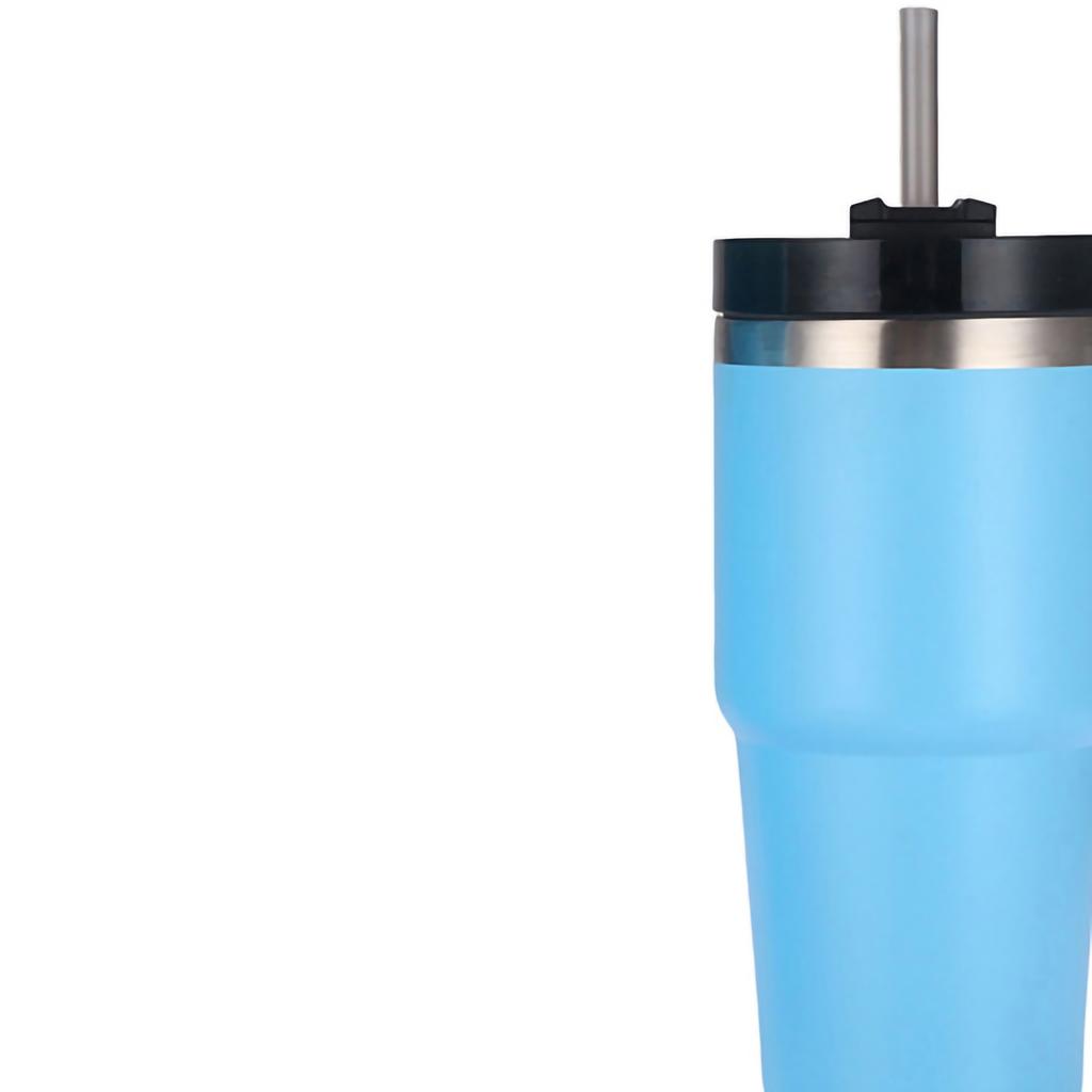 Stainless Steel Vacuum Insulated Tumbler with Straw Polished Glossy Keeps Hot Cold Car Vacuum Insulated Cup