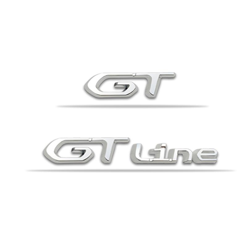 3D Car Sticker GT Logo Metal Emblem Badge Decals For 208 GT LINE 2008 E208 308 306 106 206 205 307 3008 207 508 5008