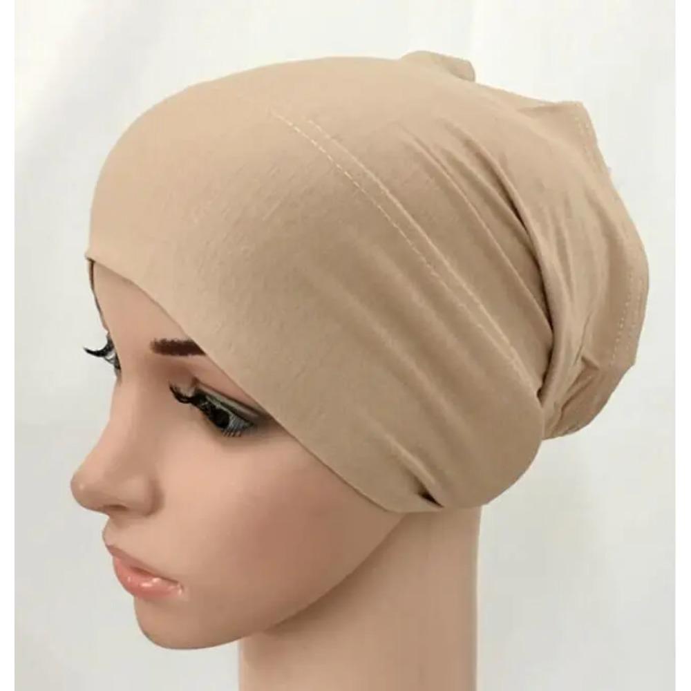 Soft Modal Inner Hijab Caps Muslim Stretch Turban Cap Islamic Underscarf Bonnet Hat Female Headband Turbante Mujer 2020