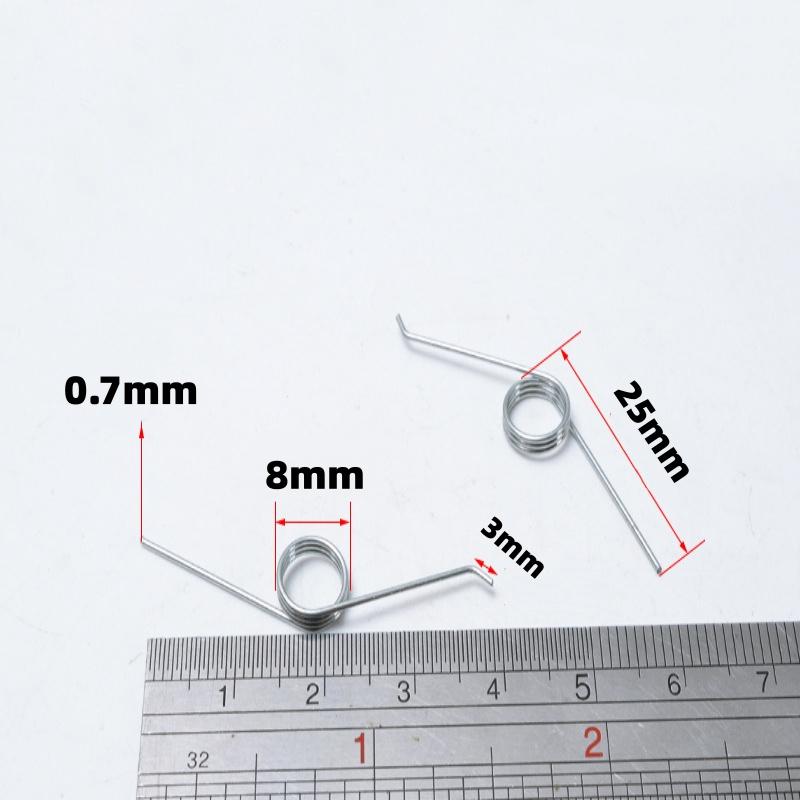 10pcs Household Hand Press Foot Pedal Storage Bucket Spring V-Shape Compression Torsion Spring Trash Can Switch Lock Buckle
