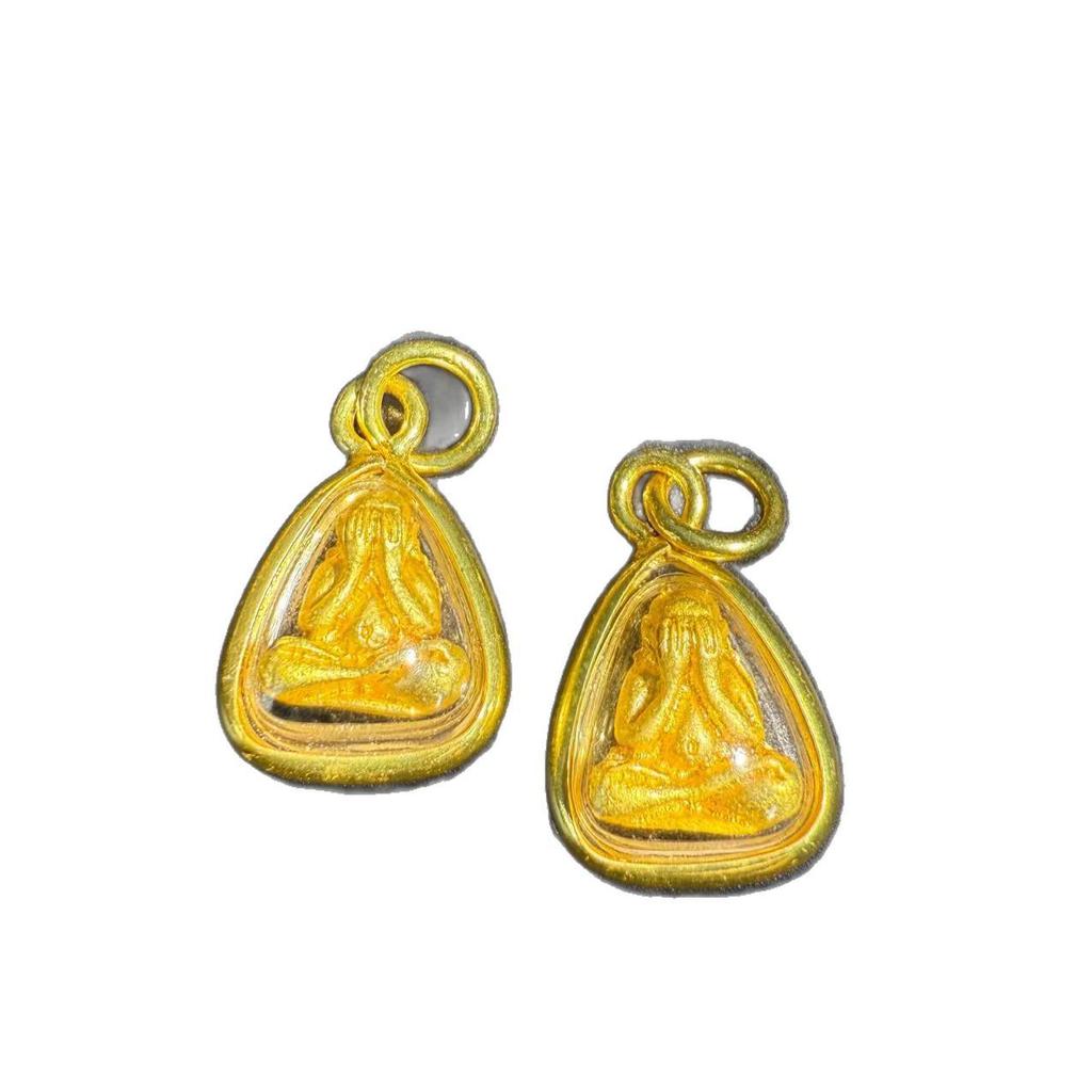 Authentic Thai Buddhist Bida Pendant - Concealed Face Buddha Design
