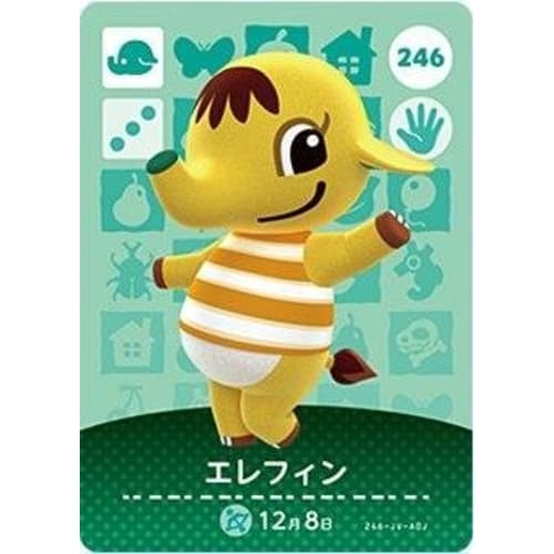 Animal Crossing Amiibo Card 3rd Edition [246] Elefyn