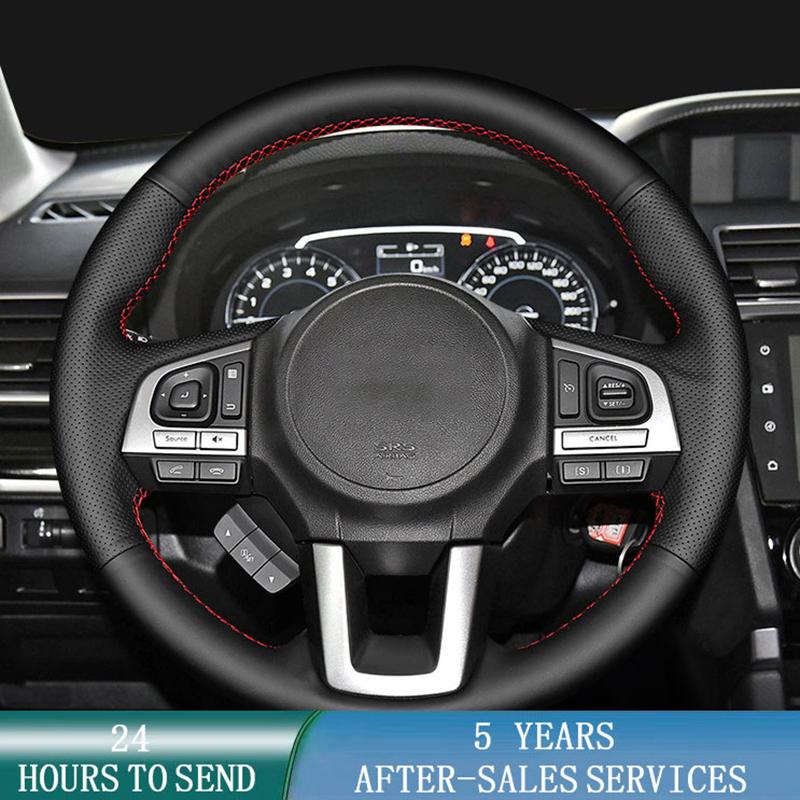 ized Car Steering Wheel Cover Microfiber Leather For Subaru Legacy XV 2015-2017 Outback 2014-2017 Forester 2015-2018
