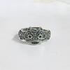 Adjustable Open Ring With Ancient Chinese Taotie Motif Vintage Boho Ethnic Style Copper Statement Jewelry Women Men