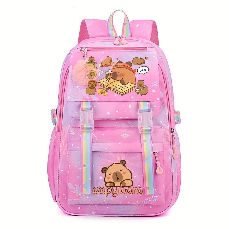 

New surrounding cute printed children s backpack large-capacity campus primary and secondary school student schoolbag