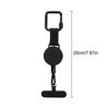 Diebstahlsicheres einziehbares Handy-Lanyard-Band Handy-Lasche mit Karabinerhaken Sturzsicherungsgurt für Wandern Radfahren Klettern