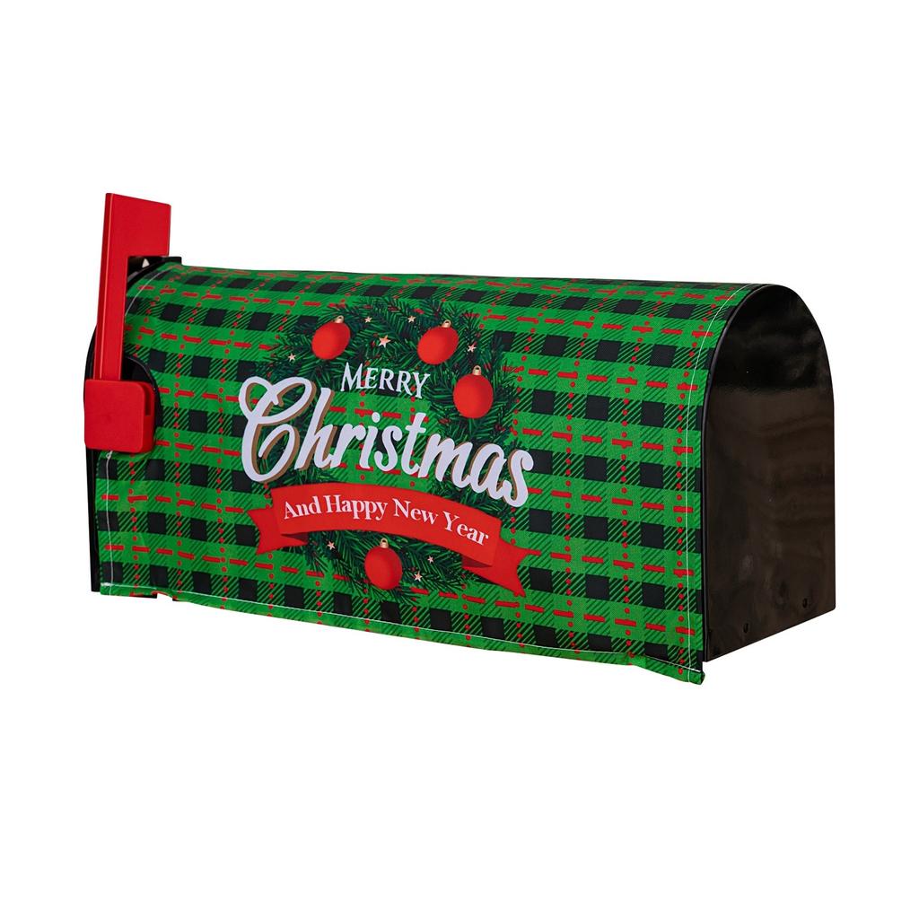 Christmas And Winter Mailbox Cover Decoration Is Suitable For Families, Outdoor Courtyards, And Gardens