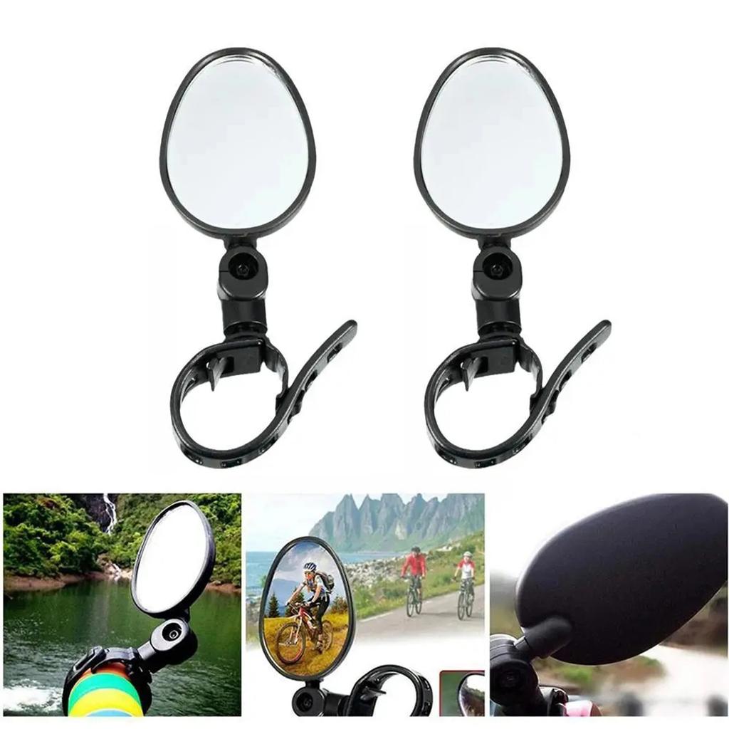 Bicycle Rearview Mirror 360 Rotate Adjustable Bike Rear View Mirror Wide-Angle Road Cycling Handlebar Universal MTB Accessories