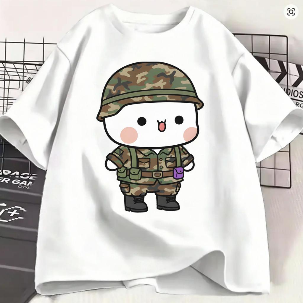 Dudu Bubu T Shirt For Unisex Cotton Vintage Tshirts Crew Neck Love Tee Shirt Short Sleeve Clothing Classic