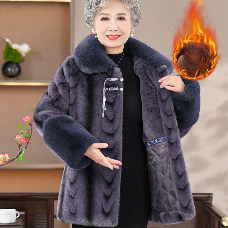 Zimní zesílená teplá bunda s přídavným sametem Fleecová podšívka Bunda střední délky Středně vycpaná bunda