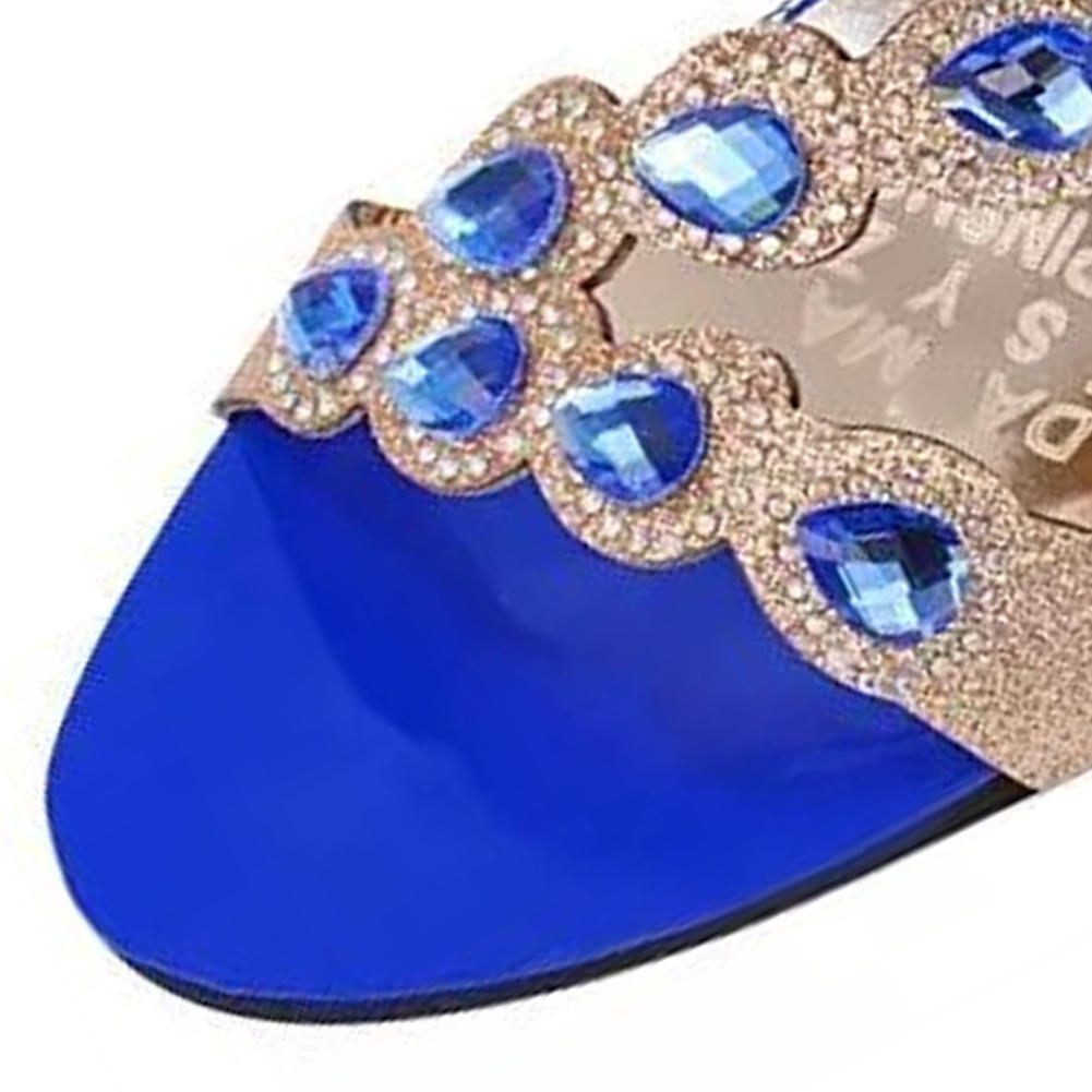 Frauen Sandalen Sandalen Sexy Diamant hochhackige Schuhe dicke Absätze Hausschuhe