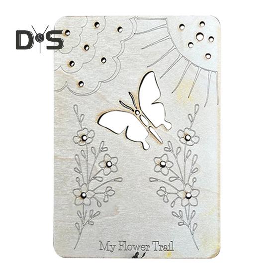 Wooden Flower Collection Board Flower Collector Nature Play Children's Adventure Board for Kids Outdoor Floral Picking Arranging Nature Walks Sorting