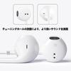Wired Earphones with Can Make Volume Stereo White Microphone, Calls, Control, Earphones, 3.5mm Jack, Headphones,