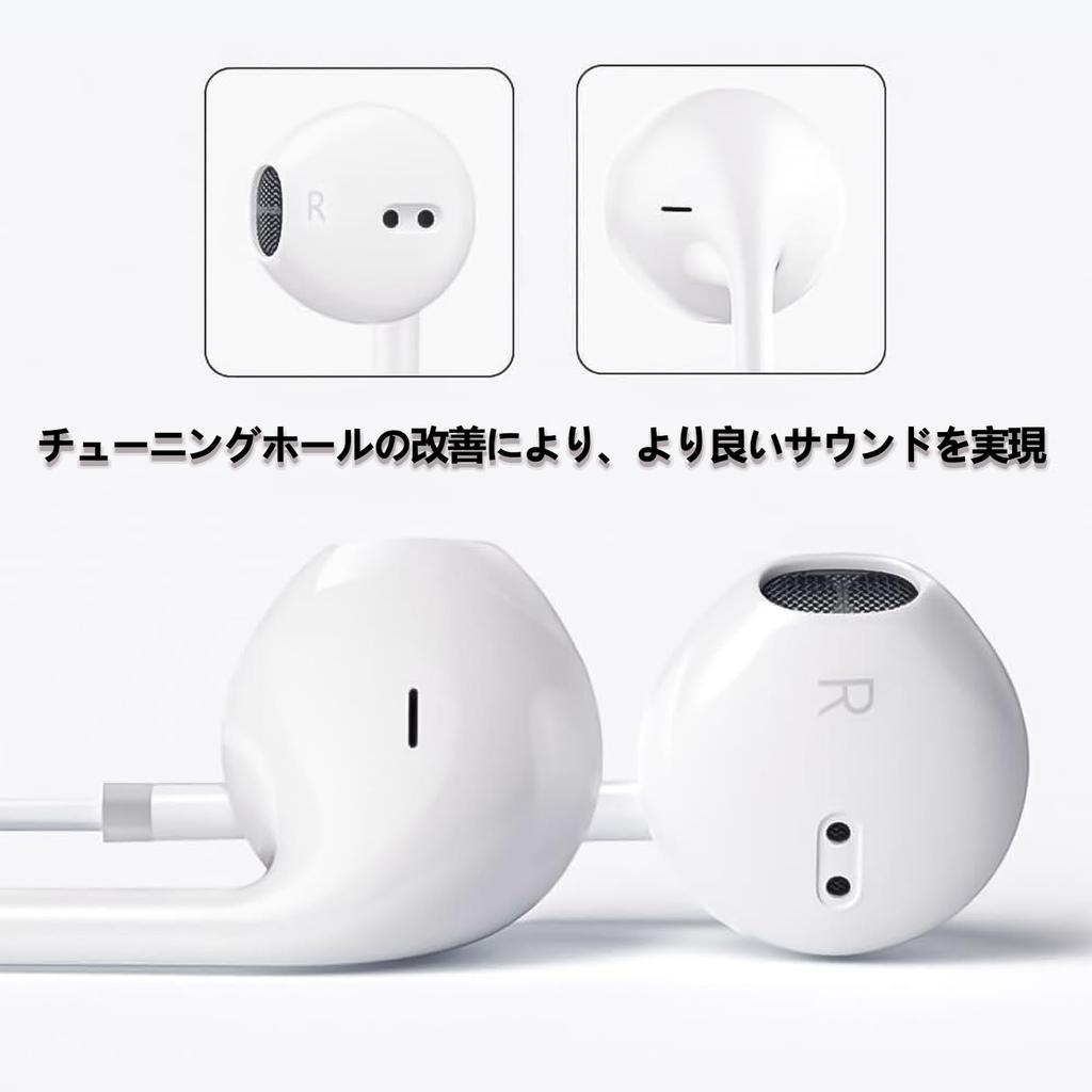 Wired Earphones with Can Make Volume Stereo White Microphone, Calls, Control, Earphones, 3.5mm Jack, Headphones,
