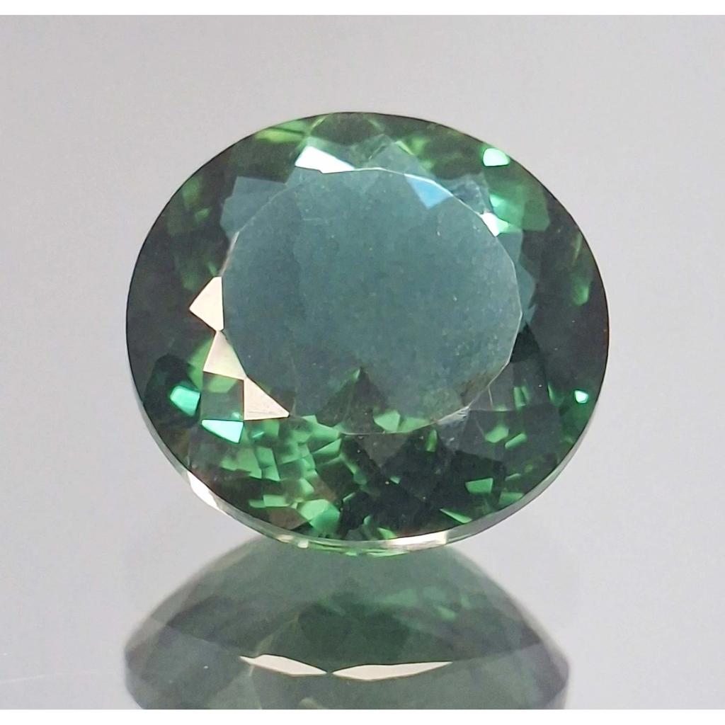 Natural Green Tourmaline 15-17 Ct Round Cut Certified Stunning Loose Gemstone