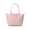 Le Pliage 28 Ferramenta in Metallo Argentato Profilo Minimalista Stile Eco-Friendly Tela e Pelle Borsa a Mano Donna tote Rosa 2605919P64