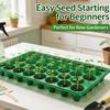 32-Cell Garden Plant Grow Box Seedling Nursery Pots Seed Germination Trays with Drainage Holes Propagation Seedling Starter