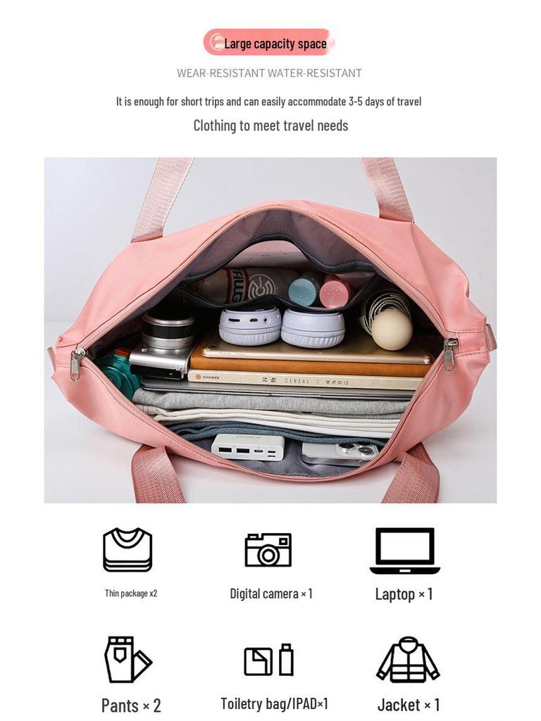 Universal Wheeled Folding Travel Storage Bag: Perfect for Packing Clothes On Short Trips