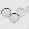 6 Pcs Pendant Charm Half Globe Glass Container for
