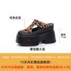 Summer Side Empty Half Slippers Women's 2025 New Thick-soled Bag Head Without Heel Slippers Wear High-end Shoes Women's