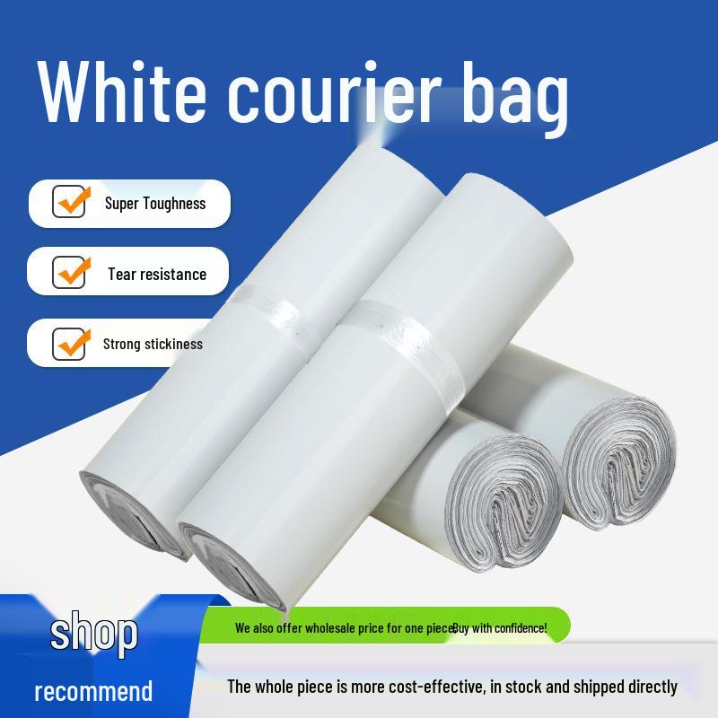 White Waterproof Self-Sealing E-commerce Shipping Bag