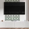Printed Vinyl Wall Panel for Dining Room 100x50 cm Plant Pattern with Floral Motif