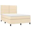 VidaXL Sommier à Lattes de Lit avec Matelas et LED, Lit Rembourré, Lit Double, Lit Adulte de Chambre à Coucher Intérieur, 3134802