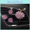 Estilo Deusa Flor Margarida Strass Menina Bailarina Clipe Perfume Saída de Ar Carro Ornamento Interior Branco/rosa/roxo/verde