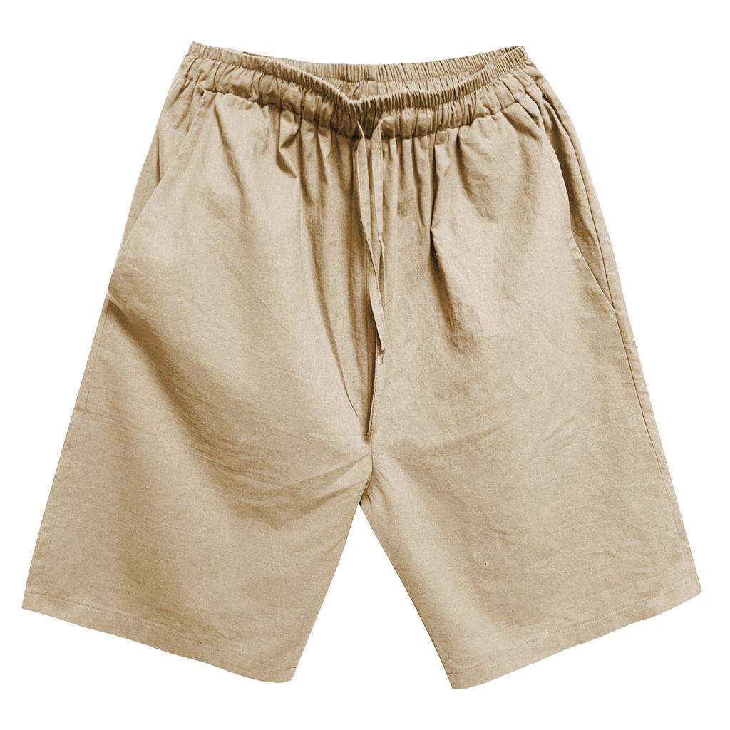 Men Summer Fashion Casual Solid  Basic Loose Quick-drying Shorts Beach Pants