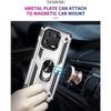 Coque de protection - E.F.CONNECTION - pour Xiaomi 13T/13T Pro - Argenté - Rigide - Support à anneau intégré
