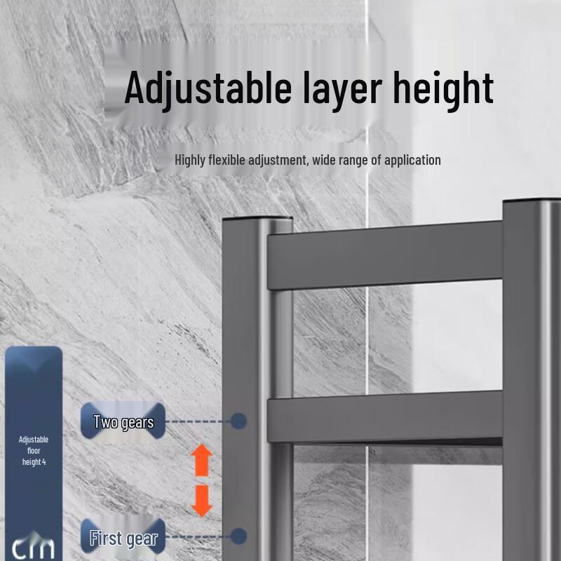 BieYing 2-Tier Pull-Out Kitchen Counter Shelf