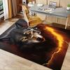 1pc. Fantasy Wolf with Lightning Home Decor Rug Office Carpet Chair Mat Outdoor Gift