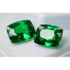 21 Ct Natural Tourmaline Green Cushion Shape Certifeid Loose Gemstones Pair
