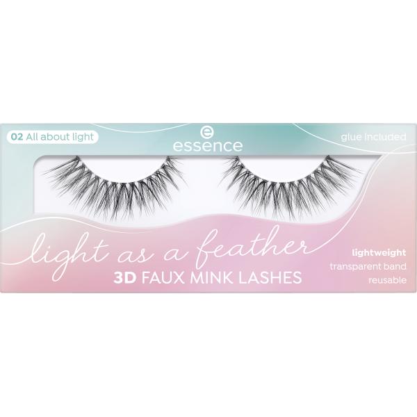 

essence 3D faux mink lashes as light as a feather 02, 1 piece
