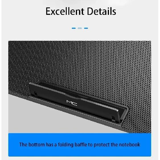 New Laptop Cooler Dual Turbo Lifting Bracket Folding Storage Air-cooled Desktop Computer Cooling High-speed Cooling Base Bracket
