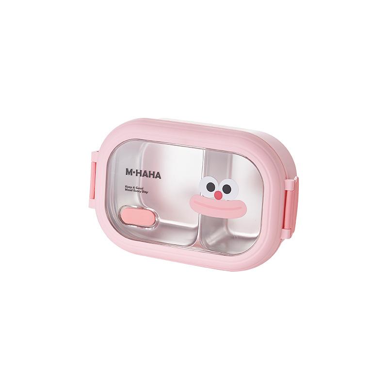 Stainless Steel Bento Lunch Box Kids School Bento Box Kids Sealed Cute Portable Food Container Separate Heatable Lunchbox