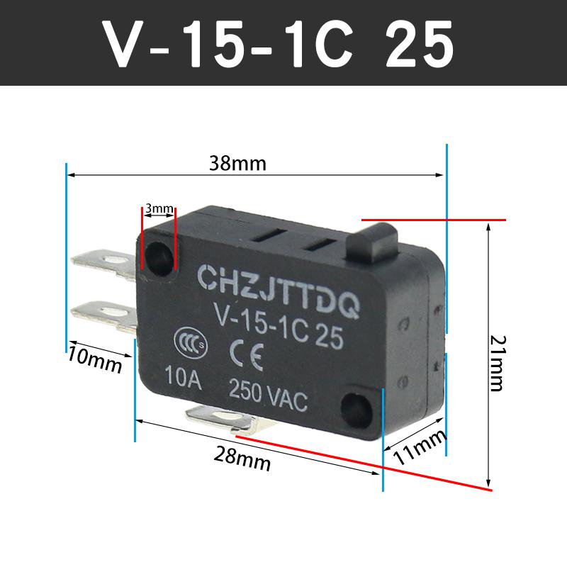V-Series Limit Micro Switch: V-15, V-152, V-153, V-154, V-155, V-156-1C25